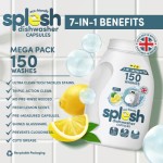 (Buy 2) Splesh 3 in 1 Dishwasher Tablets, 150 Capsules